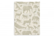 mosd�keszty� muslin  - Animals Olive Green Animals Olive Green